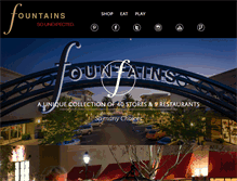 Tablet Screenshot of fountainsatroseville.com
